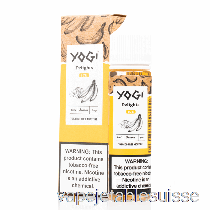 Vape Suisse Glace à La Banane - Délices Yogi - 60ml 6mg